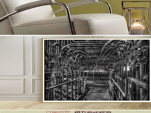 工业美学新演绎 欧美废弃工厂复古装饰画与金属材料的完美融合